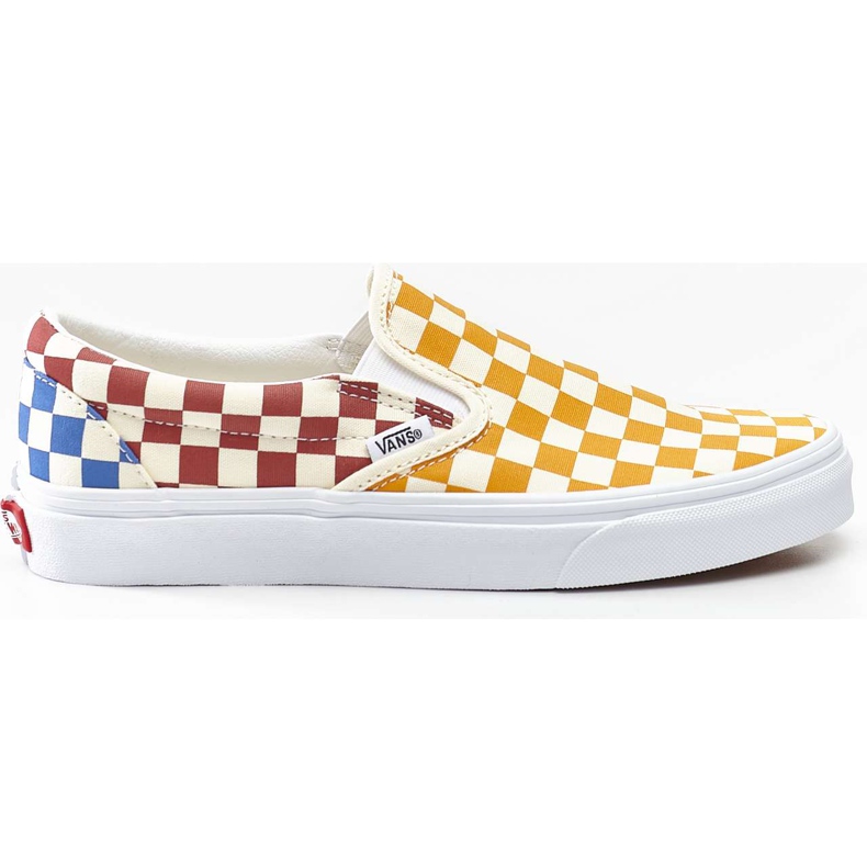 Vans Classic Slip On Vlv Multi True White bianca multicolore giallo
