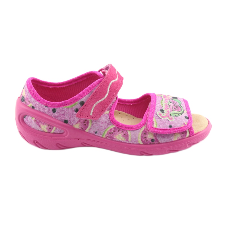 Scarpe per bambini Befado pu 433X030 verde giallo rosa