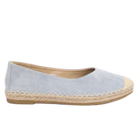 Espadrillas ballerina blu N-2980 L.BLUE