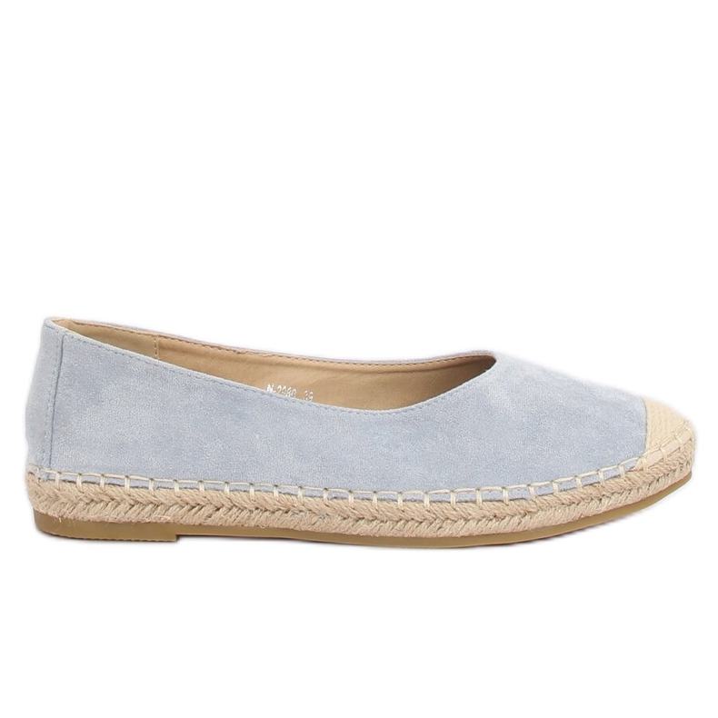 Espadrillas ballerina blu N-2980 L.BLUE