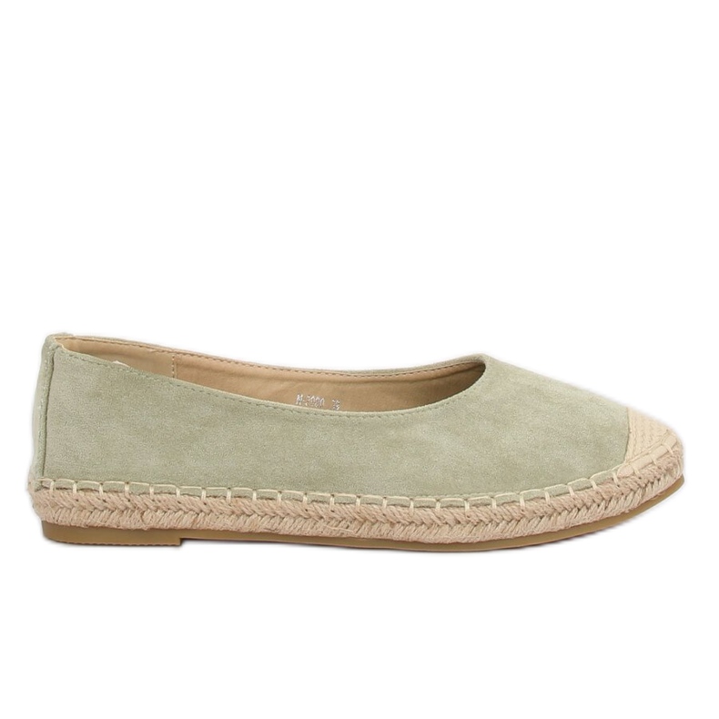 Espadrillas ballerina verdi N-2980 L.GREEN verde