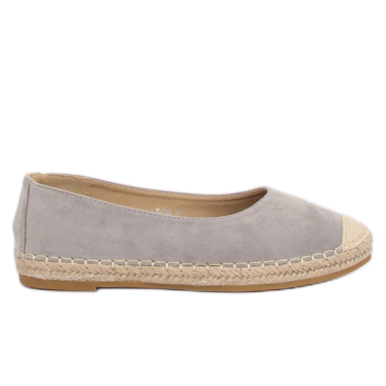 Espadrillas ballerina grigie N-2980 Grey grigio