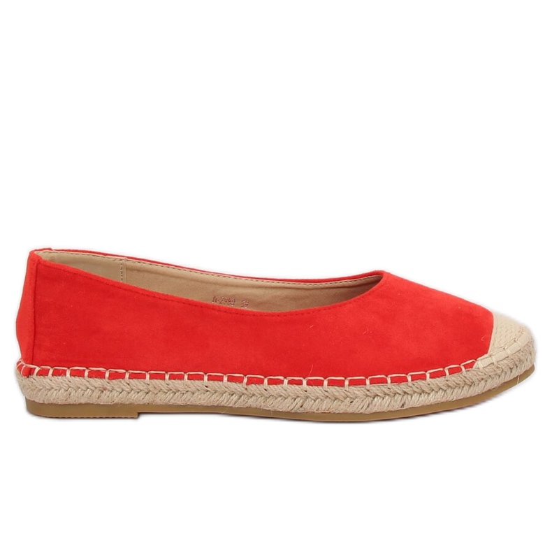 Espadrillas ballerina rosse N-2980 Red rosso