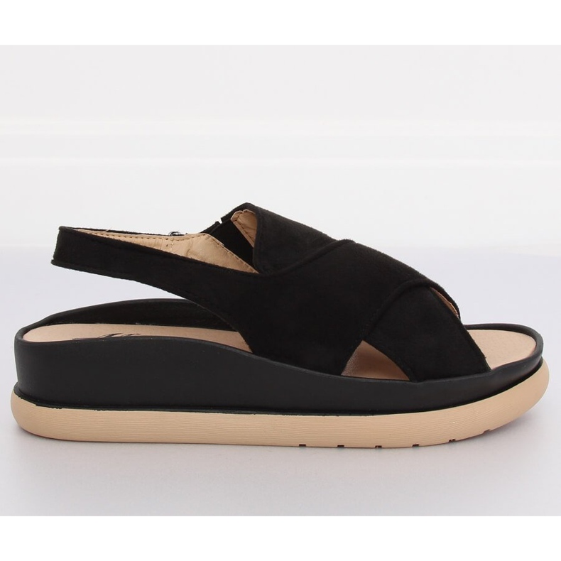 Sandali neri da donna G-202 Black II-GAT nero