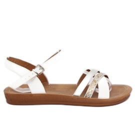 Sandali bianchi da donna TS-9 White bianco