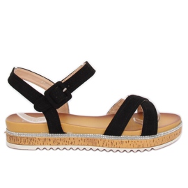 Sandali da donna neri Y1521 Nero