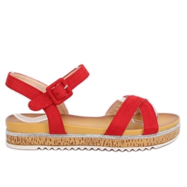 Sandali rossi da donna Y1521 Rosso
