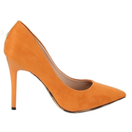 Décolleté su cammello 9003-18 Orange pin multicolore