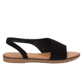 Sandali asimmetrici da donna neri 982 Black nero