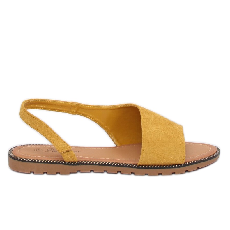 Sandali da donna asimmetrici gialli 982 Yellow giallo