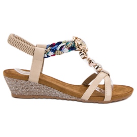 SHELOVET Sandali Con Ornamenti marrone
