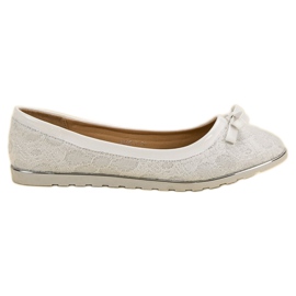 SHELOVET Ballerina Con Pizzo bianco