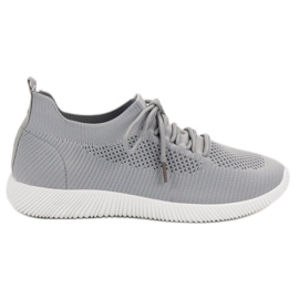 SHELOVET Scarpe sportive slip-on grigio