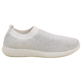 SHELOVET Calzature sportive in tessuto bianco