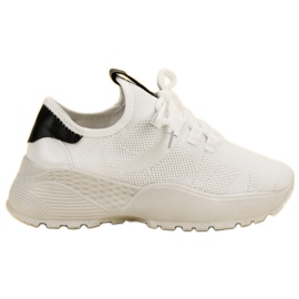 VICES Scarpe sportive in tessuto bianco