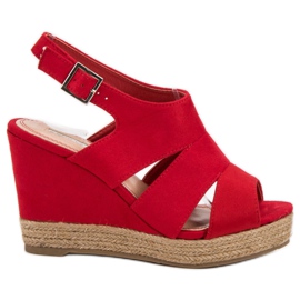 Best Shoes Espadrillas Sandali Rossi rosso