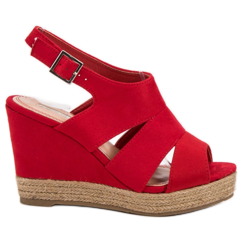 Best Shoes Espadrillas Sandali Rossi rosso