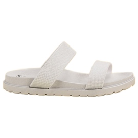 Seastar Pantofole lucide bianco