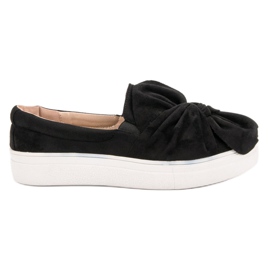 Slippers In Camoscio Con Fiocco VICES nero