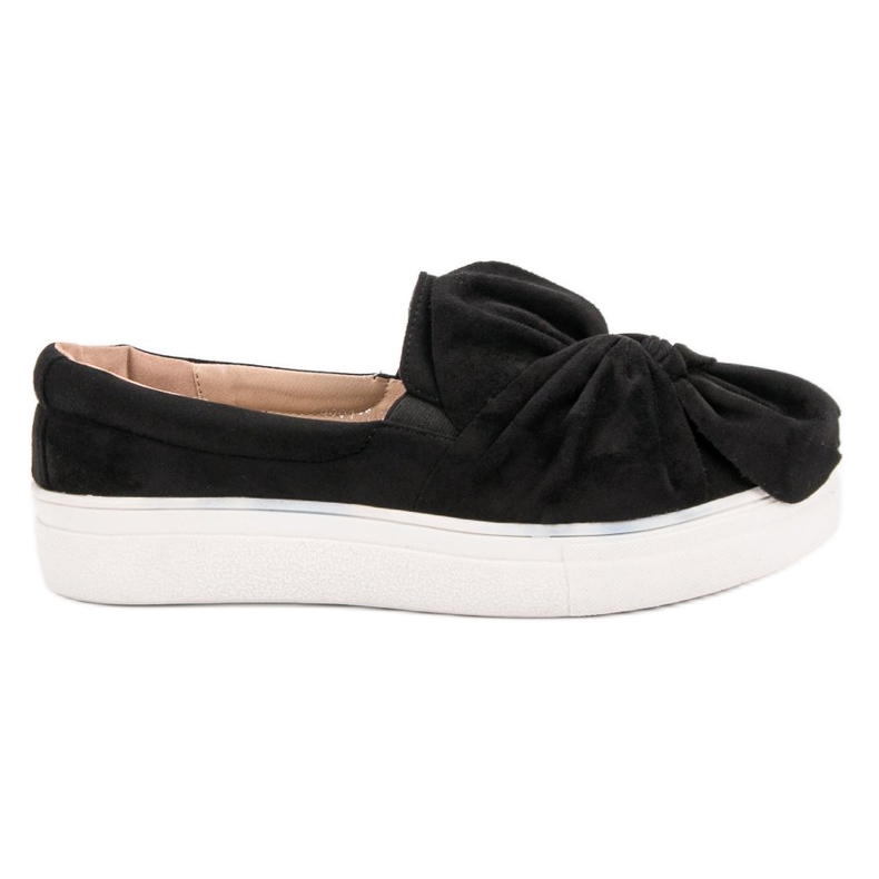 Slippers In Camoscio Con Fiocco VICES nero