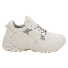 SHELOVET Scarpe da ginnastica bianche alla moda bianco