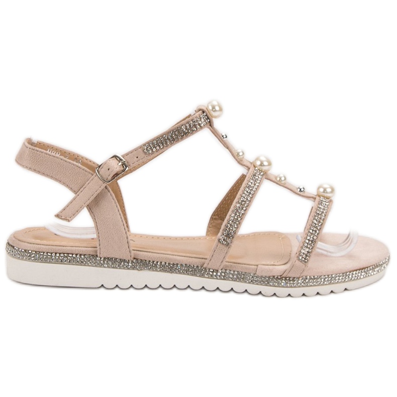 GUAPISSIMA Sandali Con Perle rosa