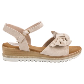 Bello Star Sandali Con Fiocco marrone