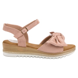 Bello Star Sandali Con Fiocco rosa
