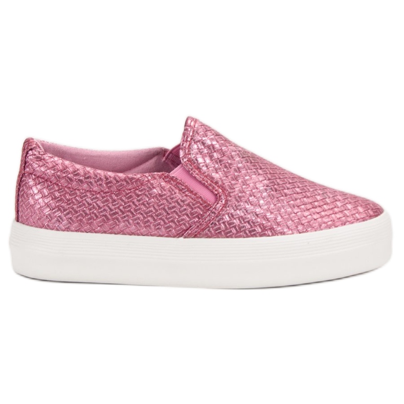 SHELOVET Scarpe da ginnastica rosa slip-on