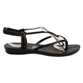 Camo Sandali neri slip-on nero