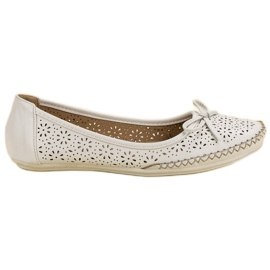 VICES ballerine traforate bianche bianco