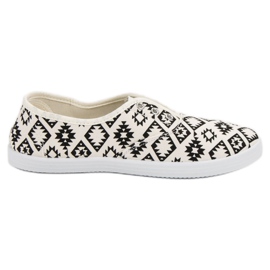 SHELOVET Sneakers slip-on bianca nero