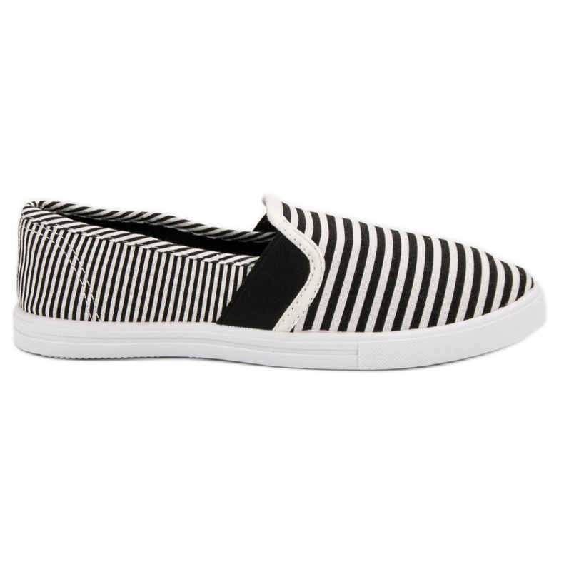 SHELOVET Slip a righe bianca nero