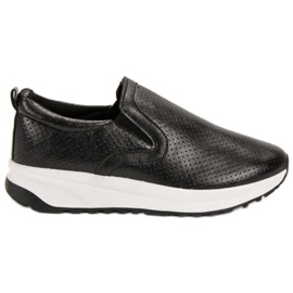 SHELOVET Scarpe slip-on nere nero