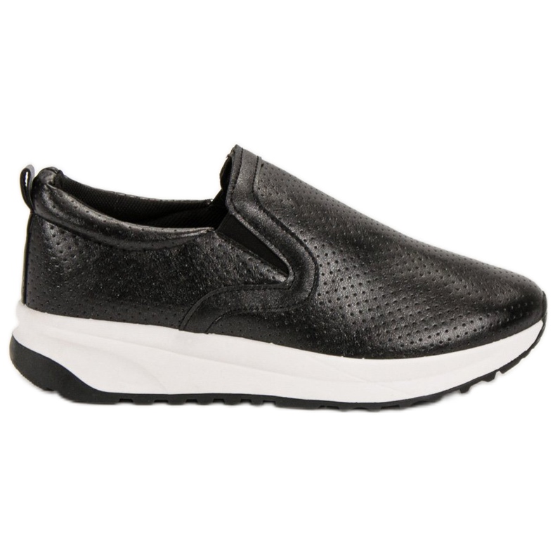 SHELOVET Scarpe slip-on nere nero