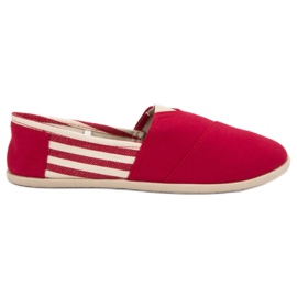 SHELOVET Comode scarpe da ginnastica slip-on rosso