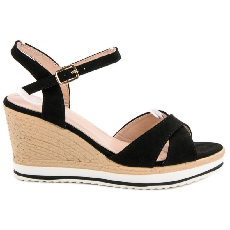 Anesia Paris Sandali neri alla moda nero