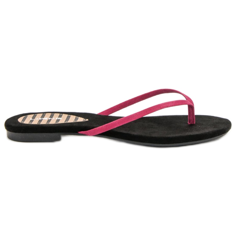 SHELOVET Infradito classiche nero rosa