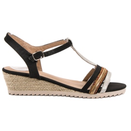 Kylie Sandali espadrillas nero