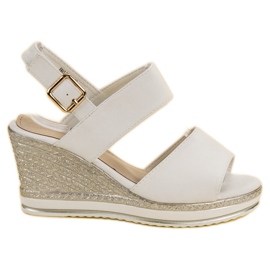 SHELOVET Sandali bianchi chiari bianco