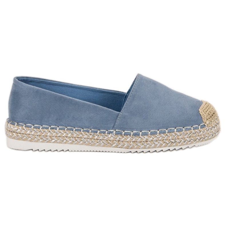 SHELOVET Espadrillas in camoscio blu