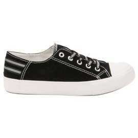 SHELOVET Scarpe da ginnastica basse nero