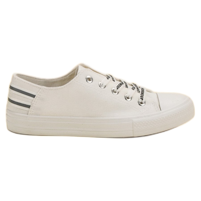 SHELOVET Scarpe da ginnastica basse bianca