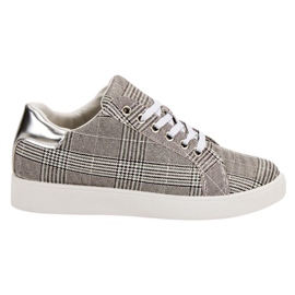 Evento Scarpe sportive a scacchi grigio