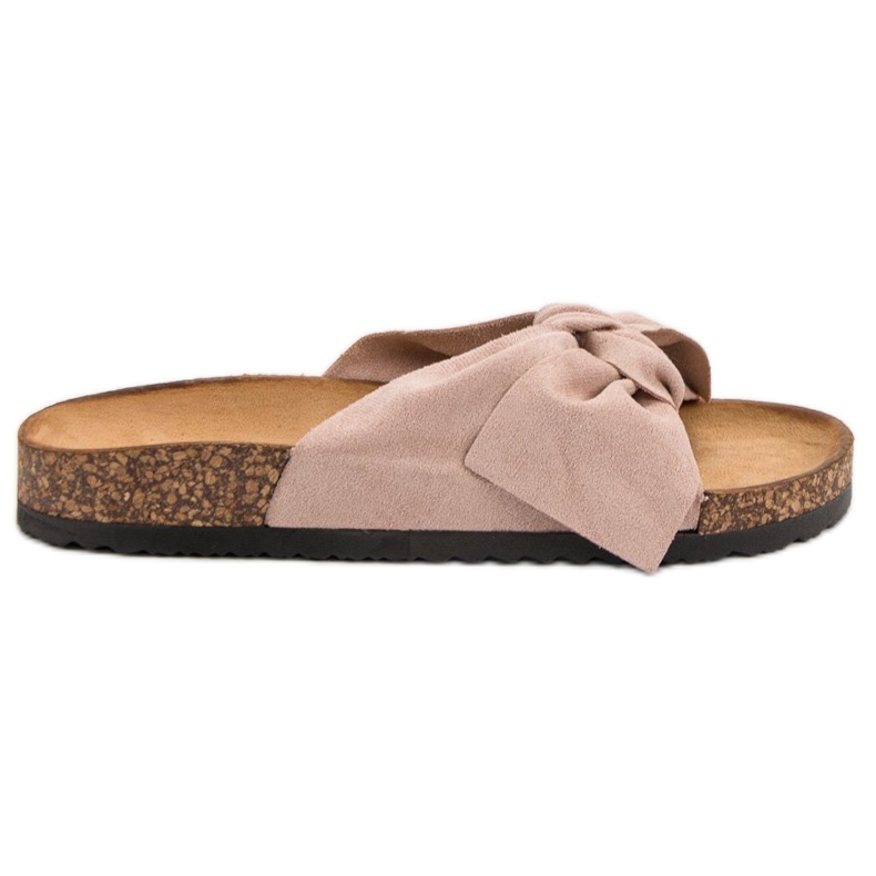 Sweet Shoes Pantofole in pelle scamosciata marrone