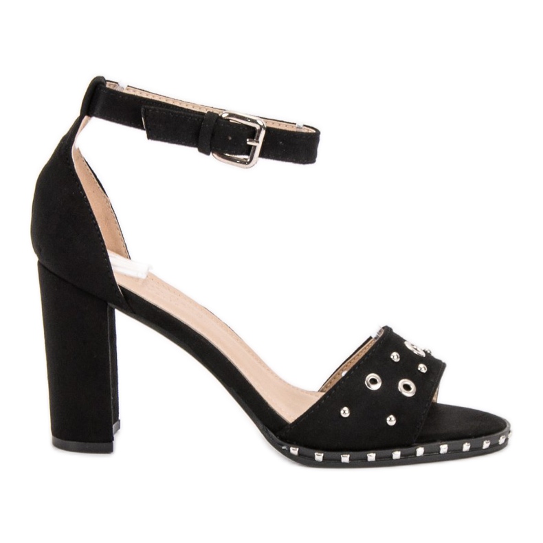 SHELOVET Sandali Con Strass nero
