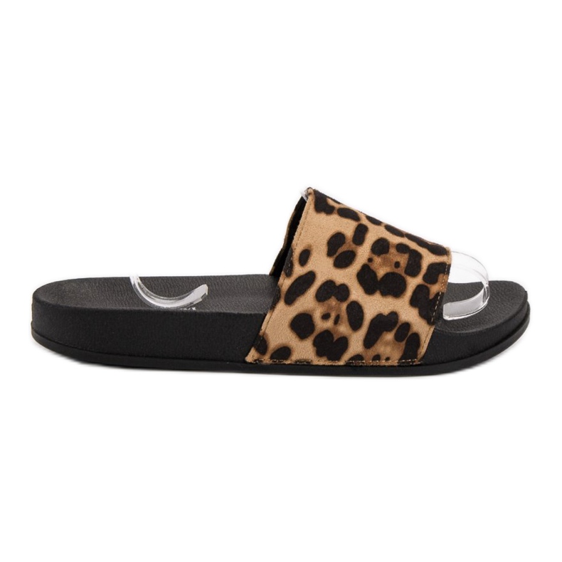 Queen Vivi Comode pantofole in pelle scamosciata marrone