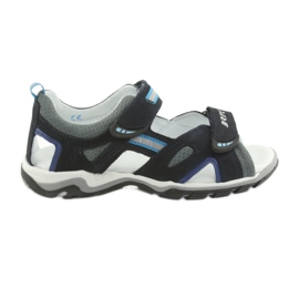 Sandali ragazzi rape Bartek 19176 blu navy-grigio