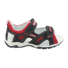 Bartek Sandals in pelle ragazzi velcro 16176 rosso blu scuro