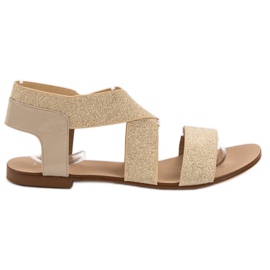 SHELOVET Sandali flat eleganti marrone